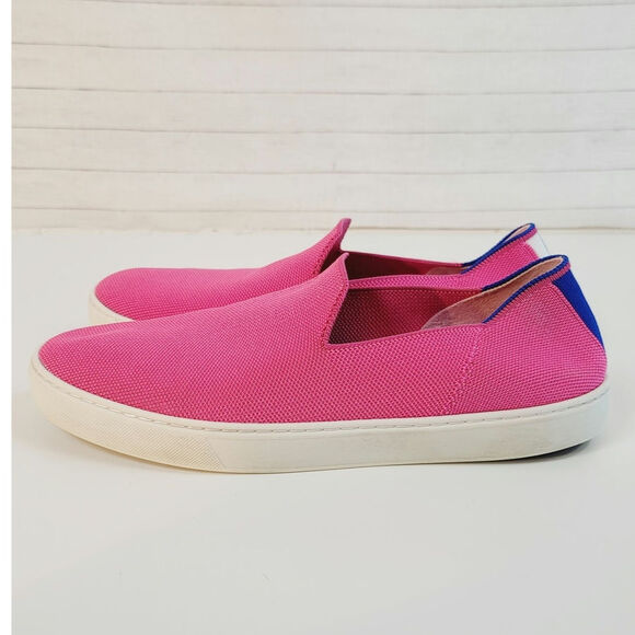 ROTHY'S SLIP ON SNEAKERS IN HOT PINK, SZ 12 - Picture 3 of 16